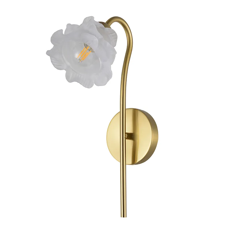 Modern Floral Kuningan Wall Sconce