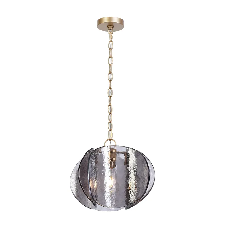 Smoke Grey Kaca Modern Single Pendant Light
