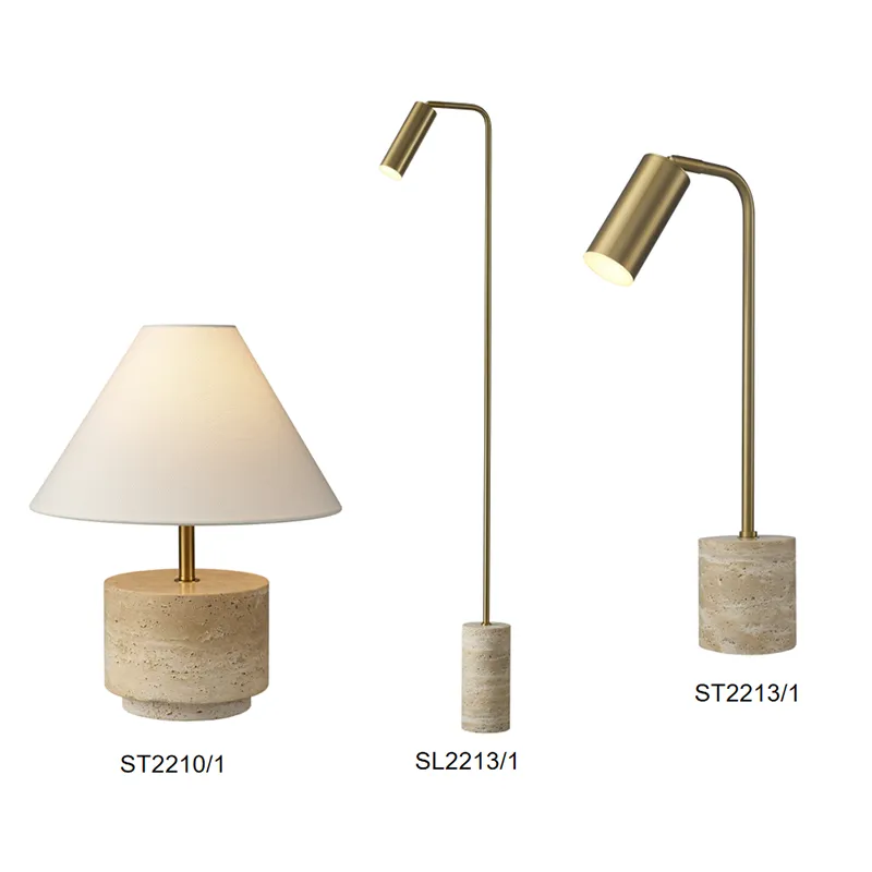 Lampu Meja Travertine Kab